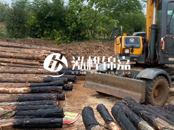 松木樁施工隊(duì)泓樺錦嘉 - 松木樁尺寸怎么量的？